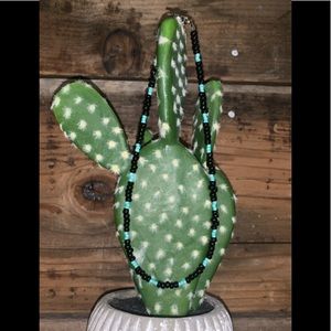 Black & Turquoise Choker